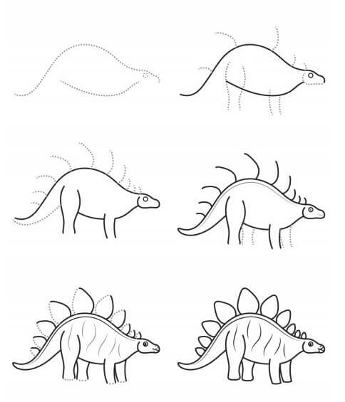 Dibujos de Un dinosaurio - Idea 44