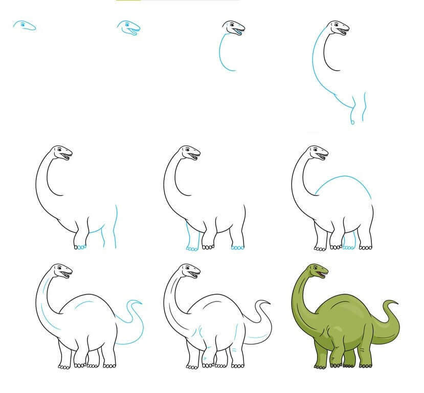 Dibujos de Un dinosaurio - Idea 49