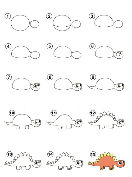 Dibujos de Un dinosaurio - Idea 9