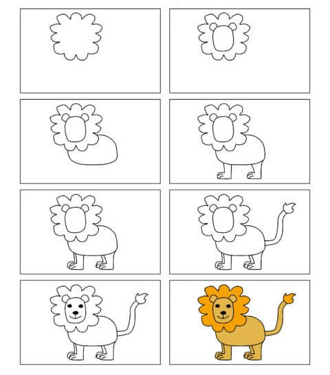 Dibujos de Un león - Idea 14