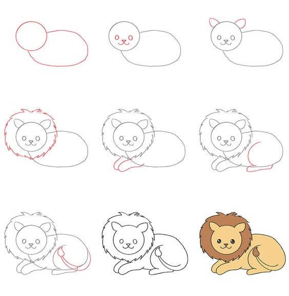 Dibujos de Un león - Idea 18