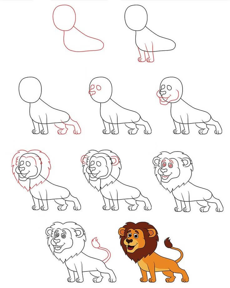 Dibujos de Un león - Idea 23