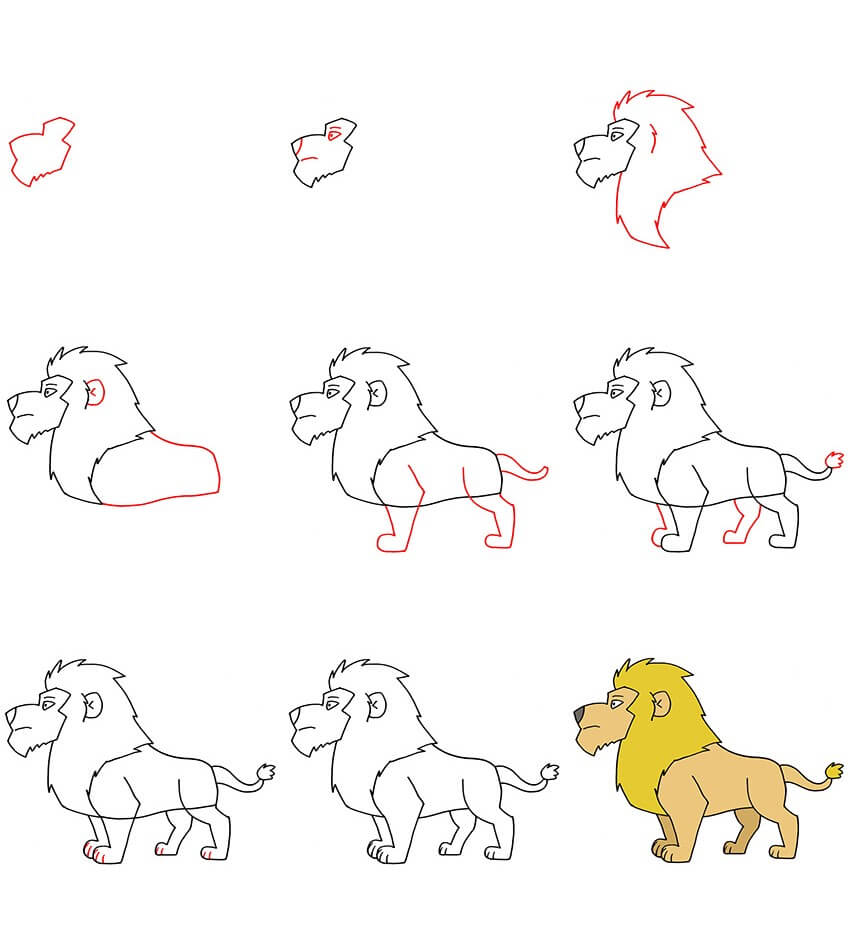 Dibujos de Un León - Idea 27