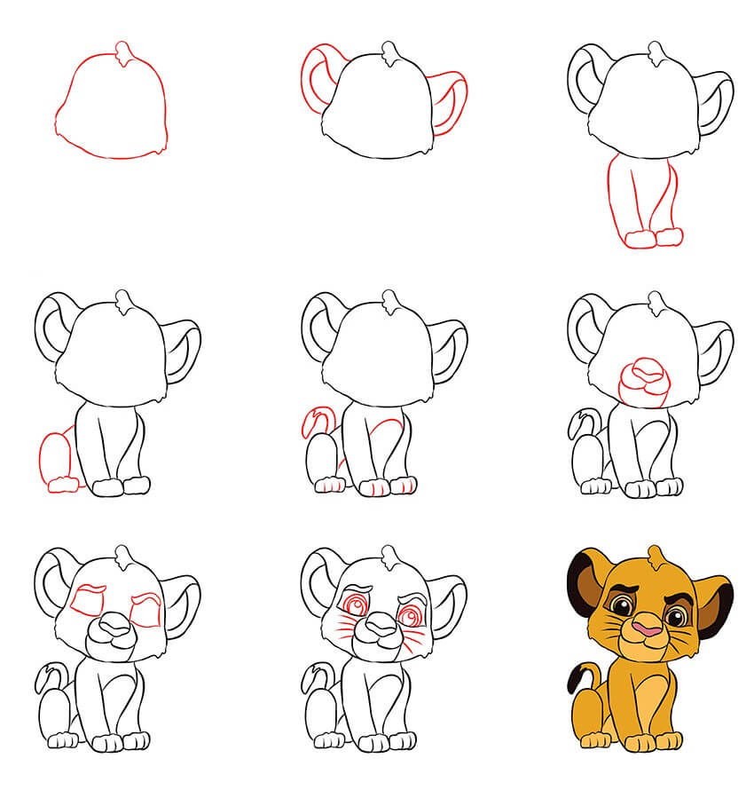 Dibujos de Un León - Idea 28