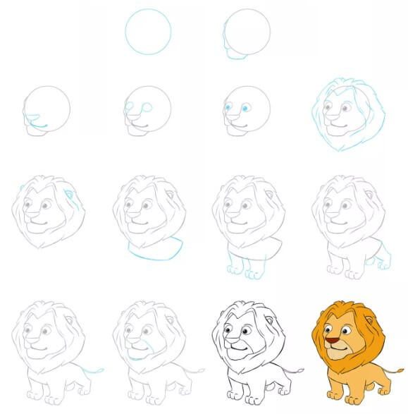 Dibujos de Un León - Idea 33