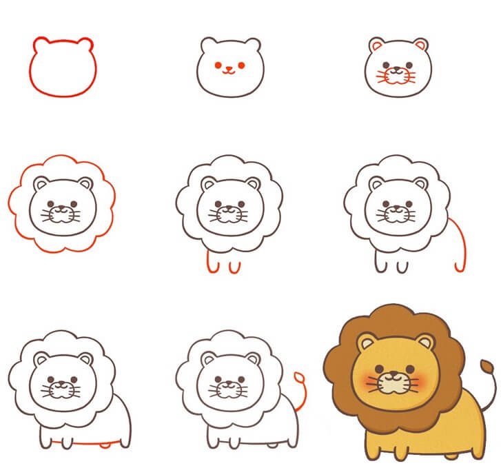 Dibujos de Un León - Idea 35