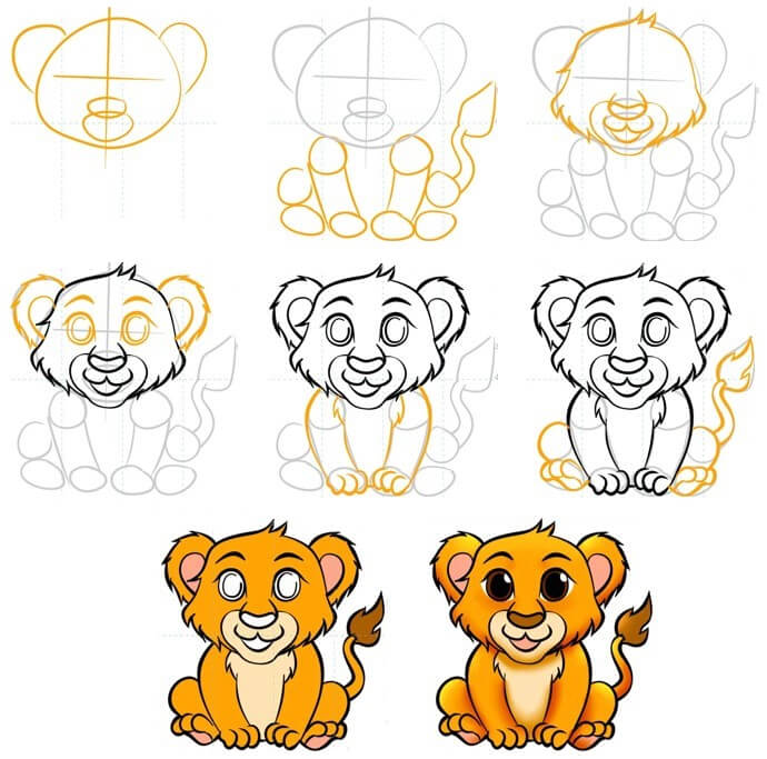 Dibujos de Un León - Idea 36