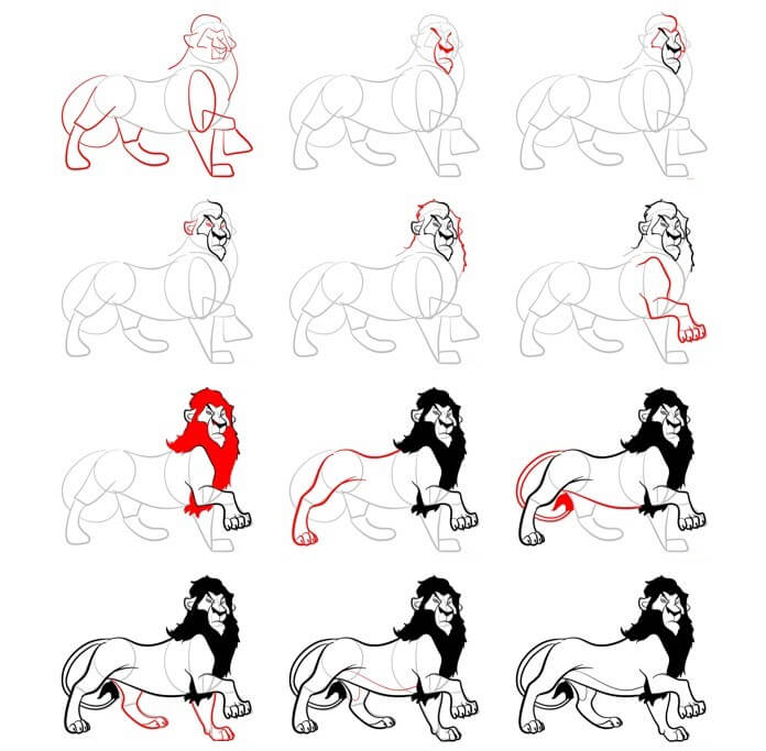 Dibujos de Un León - Idea 39