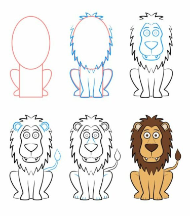 Dibujos de Un León - Idea 4