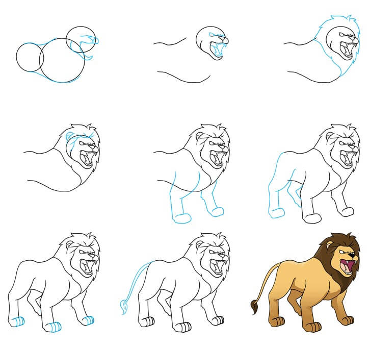 Dibujos de Un León - Idea 42