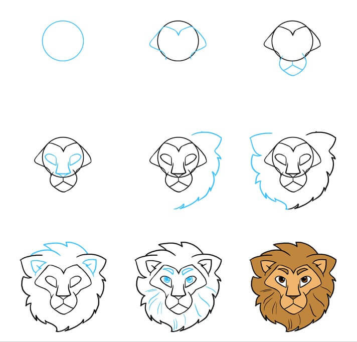Dibujos de Un León - Idea 48
