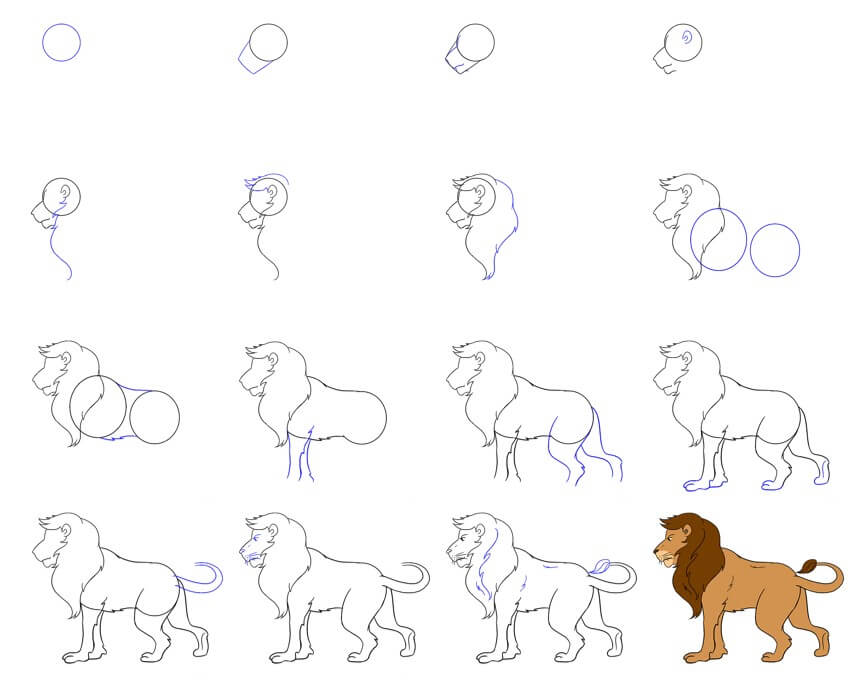 Dibujos de Un León - Idea 50