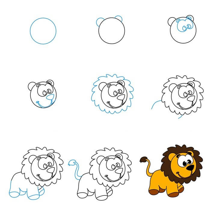 Dibujos de Un León - Idea 52