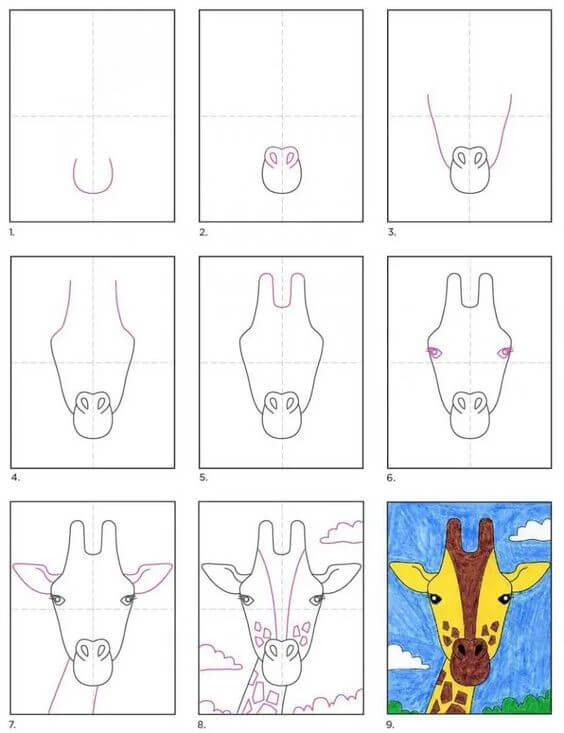 Dibujos de Una jirafa - Idea 16