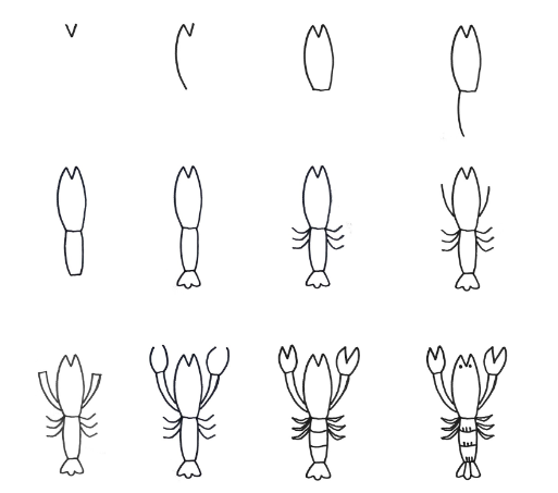 Dibujos de Camarón caricatura