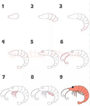 Dibujos de Camarones