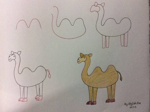 Dibujos de Camello caricatura