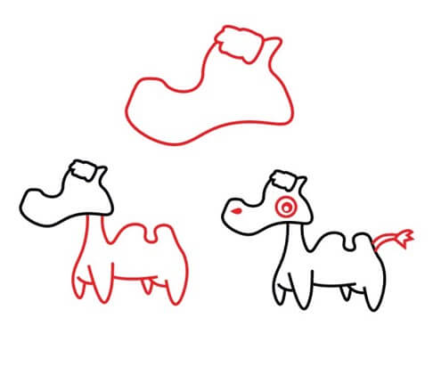 Dibujos de Camello de dibujos animados