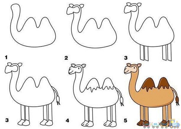 Dibujos de Camello sencillo