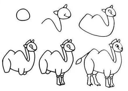 Dibujos de Camello tierno