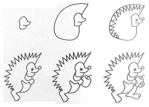Dibujos de Erizo adorable