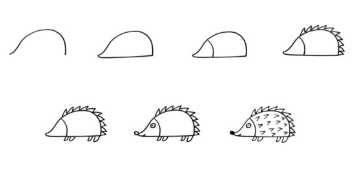 Dibujos de Erizo bebé