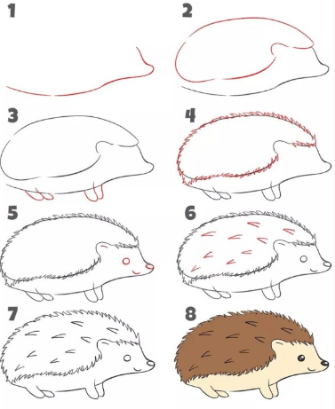 Dibujos de Erizo caricatura