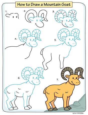 Dibujos de Cabra caricatura