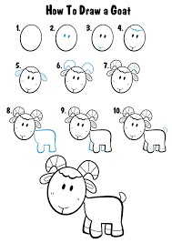 Dibujos de Cabra chibi