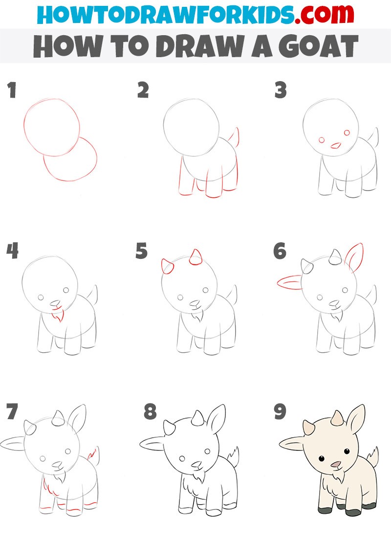 Dibujos de Cabra kawaii