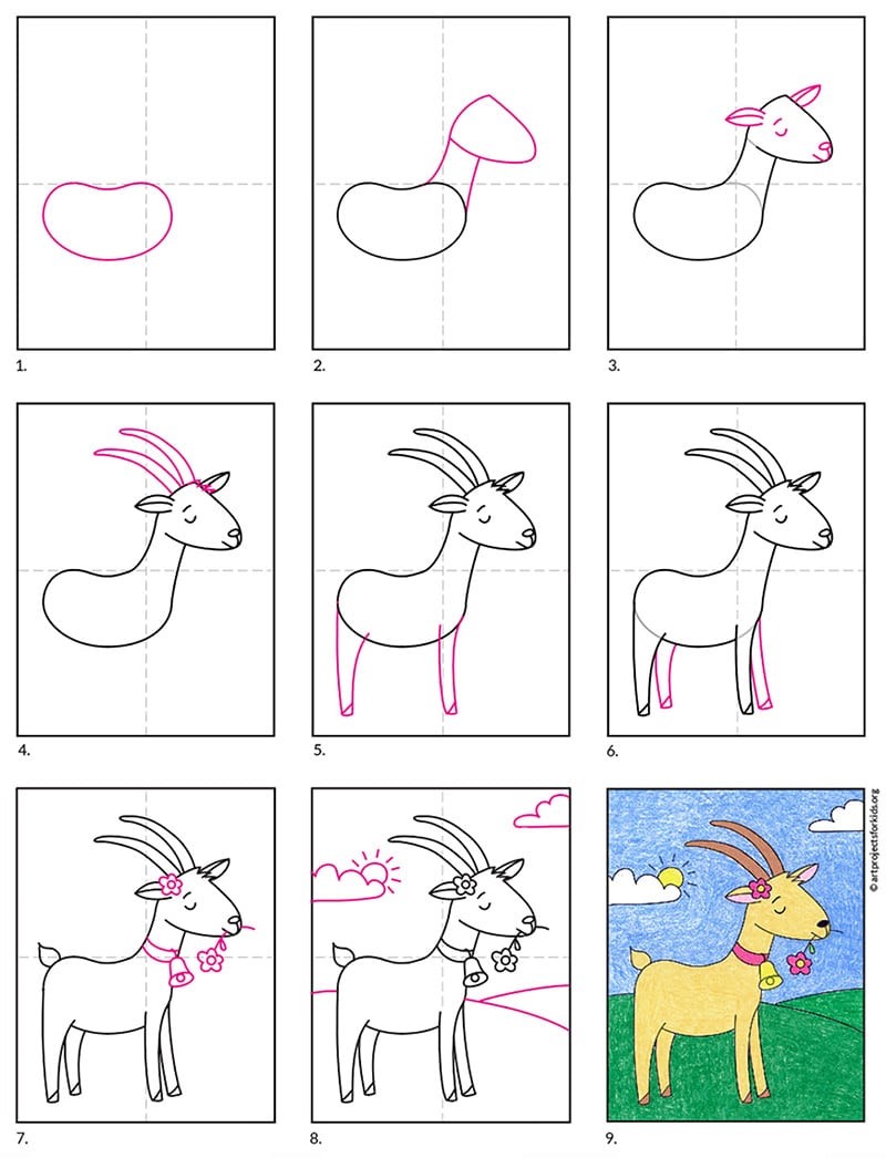 Dibujos de Cabra sencilla
