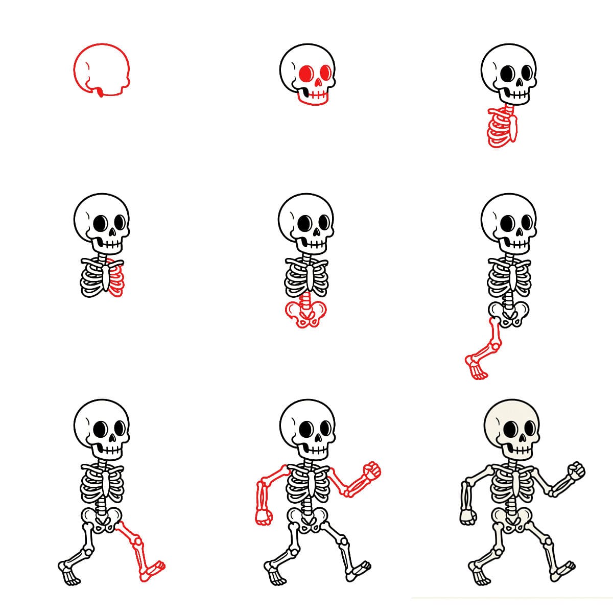 Dibujos de Esqueleto animado