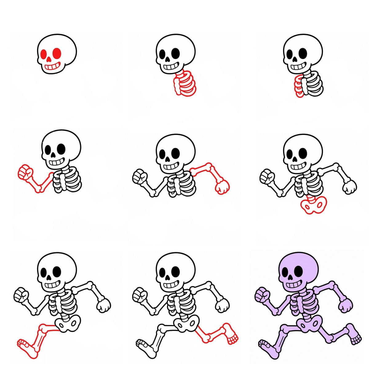 Dibujos de Esqueleto bailando