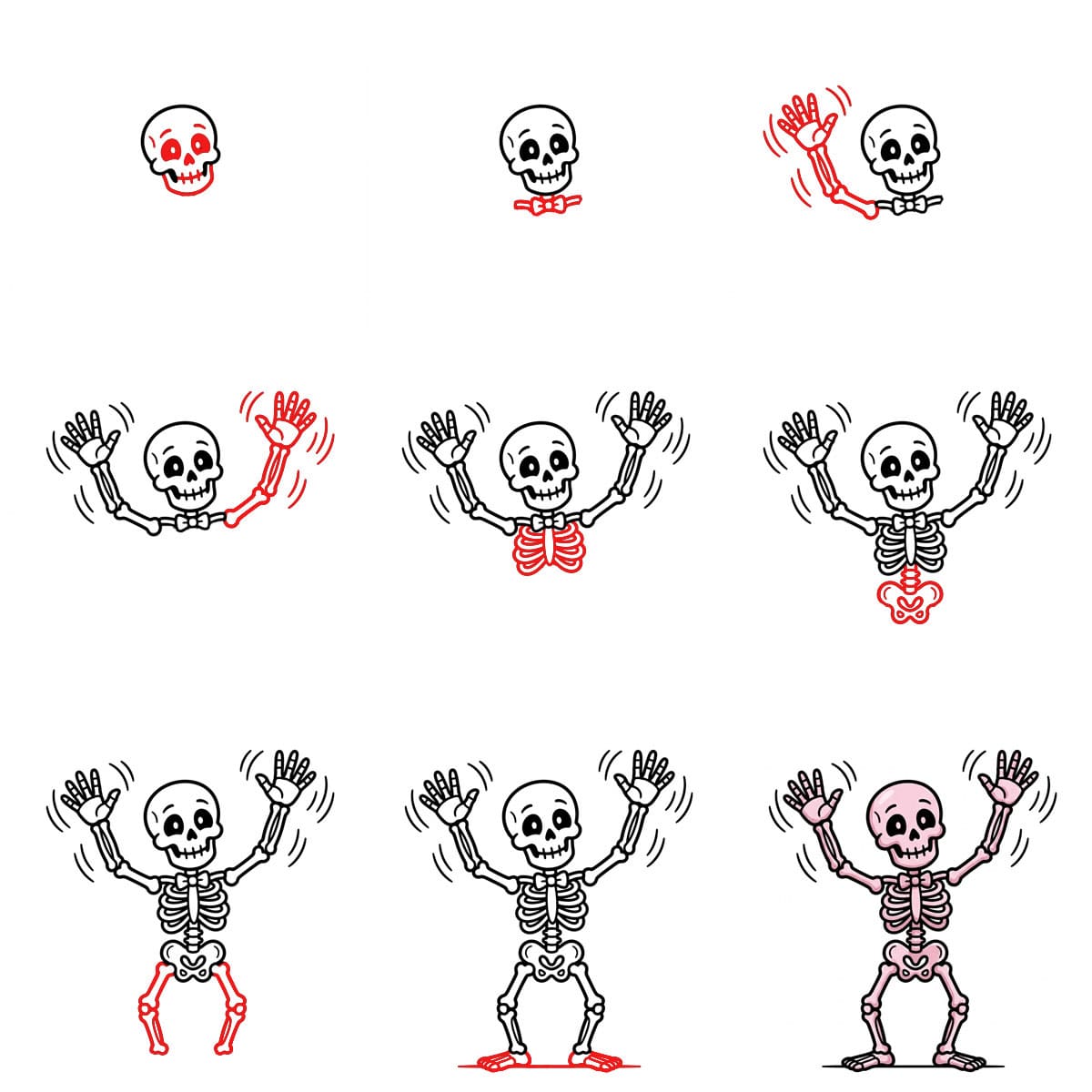 Dibujos de Esqueleto completo
