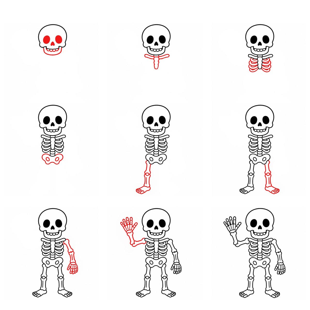 Dibujos de Esqueleto de dibujos