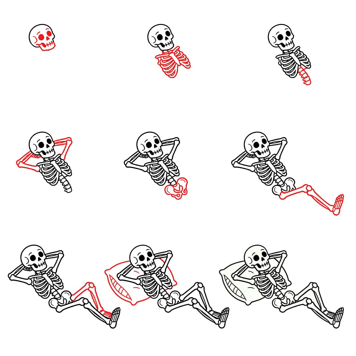Dibujos de Esqueleto espeluznante