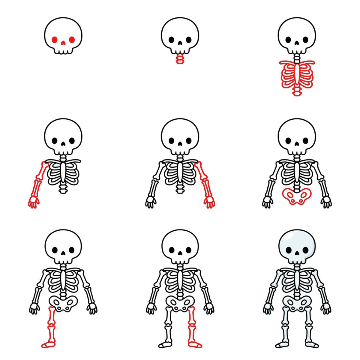 Dibujos de Esqueleto humano