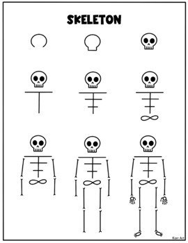 Dibujos de Esqueleto lindo