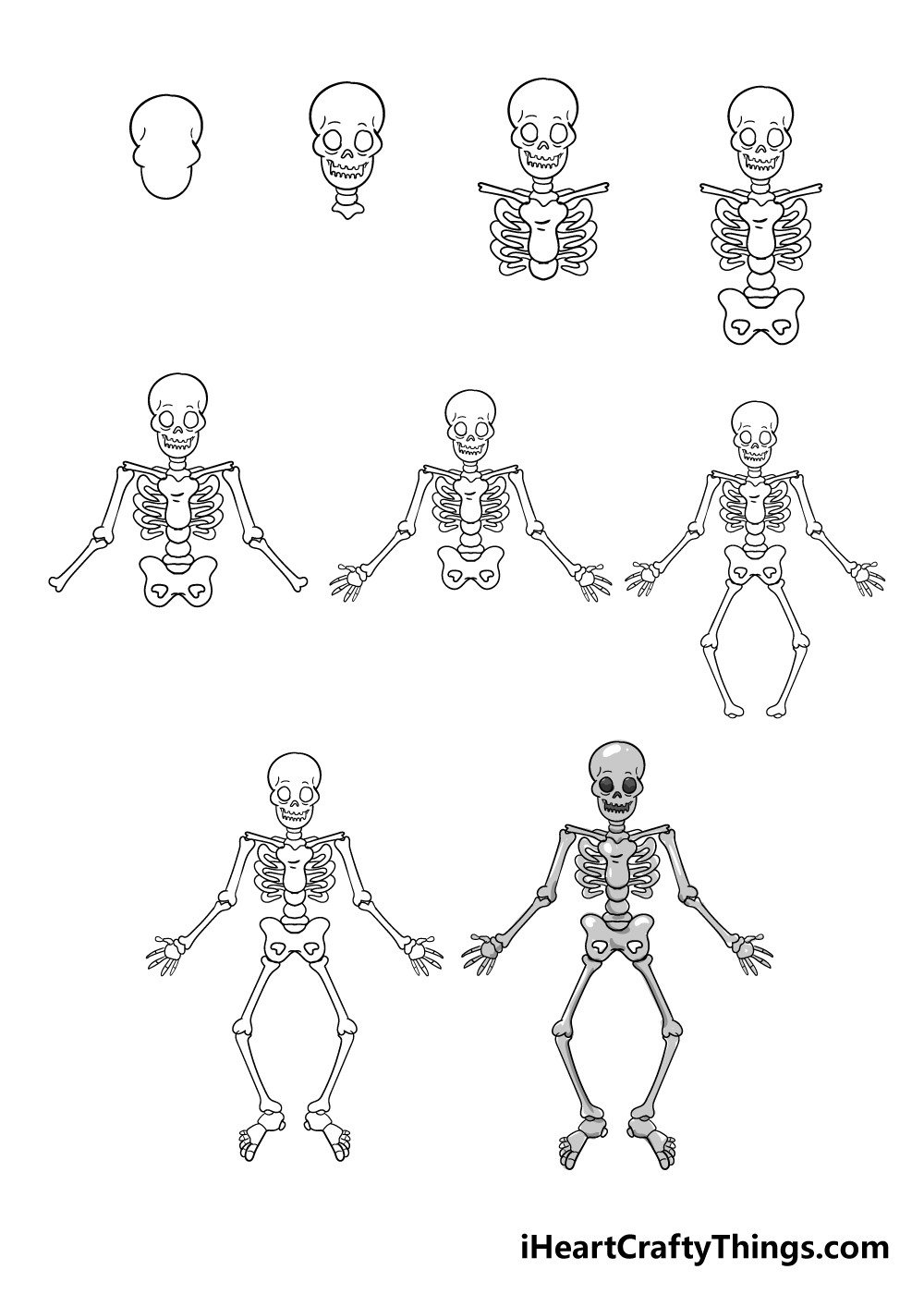 Dibujos de Esqueleto realista