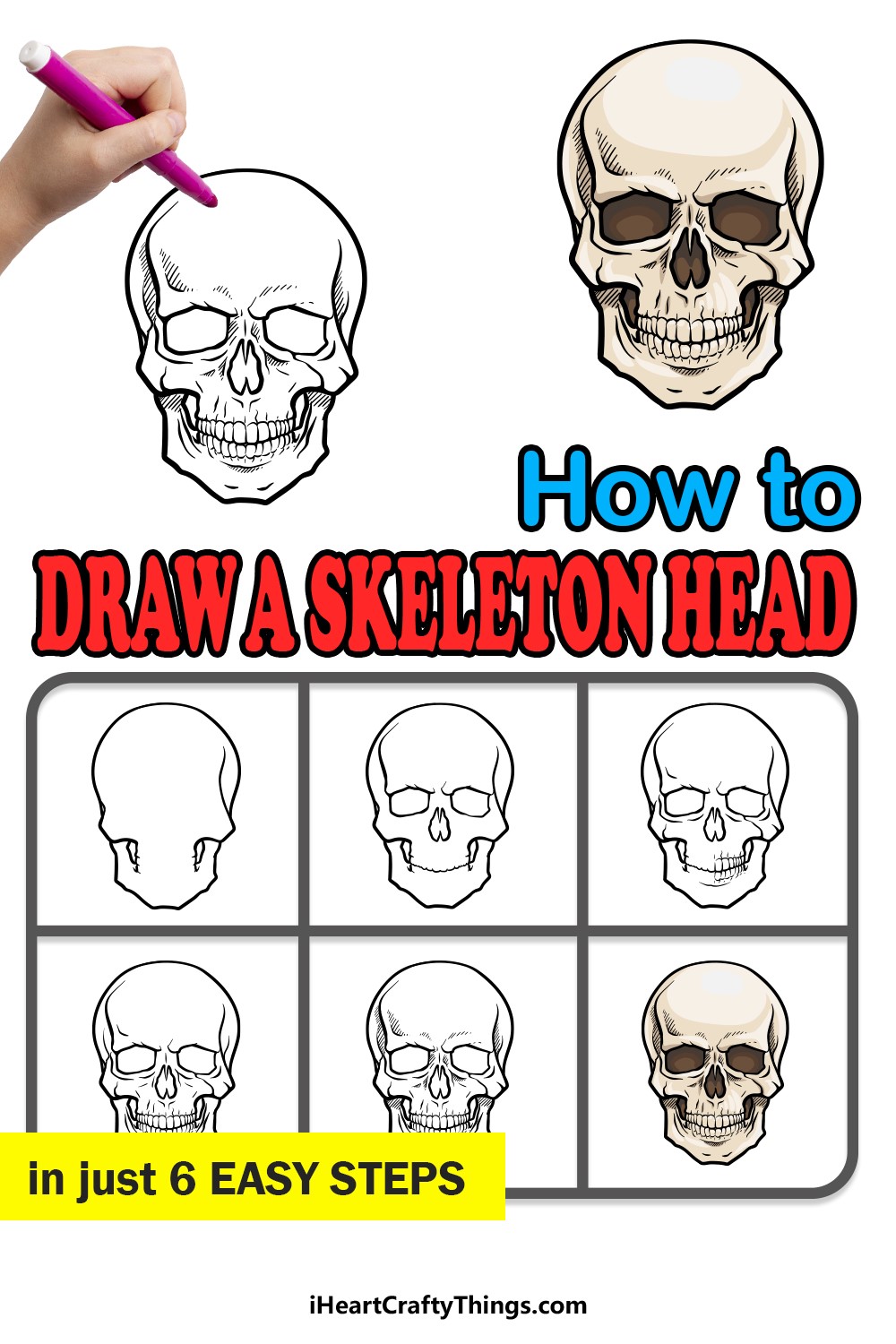 Dibujos de Esqueleto sonriente