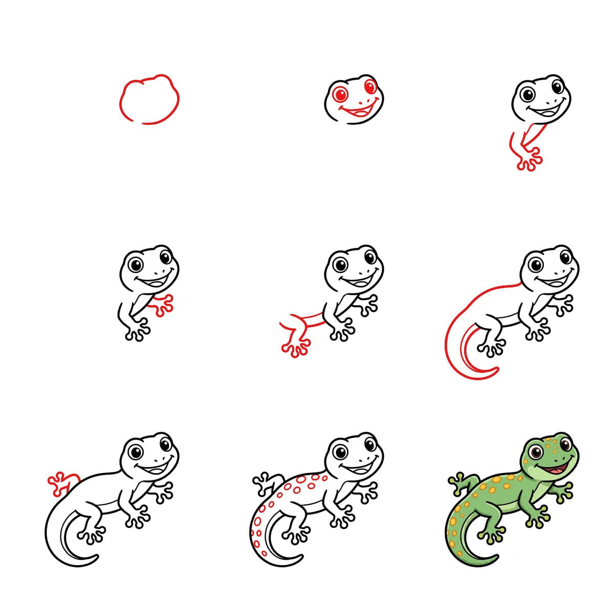 Dibujos de Geco bonito