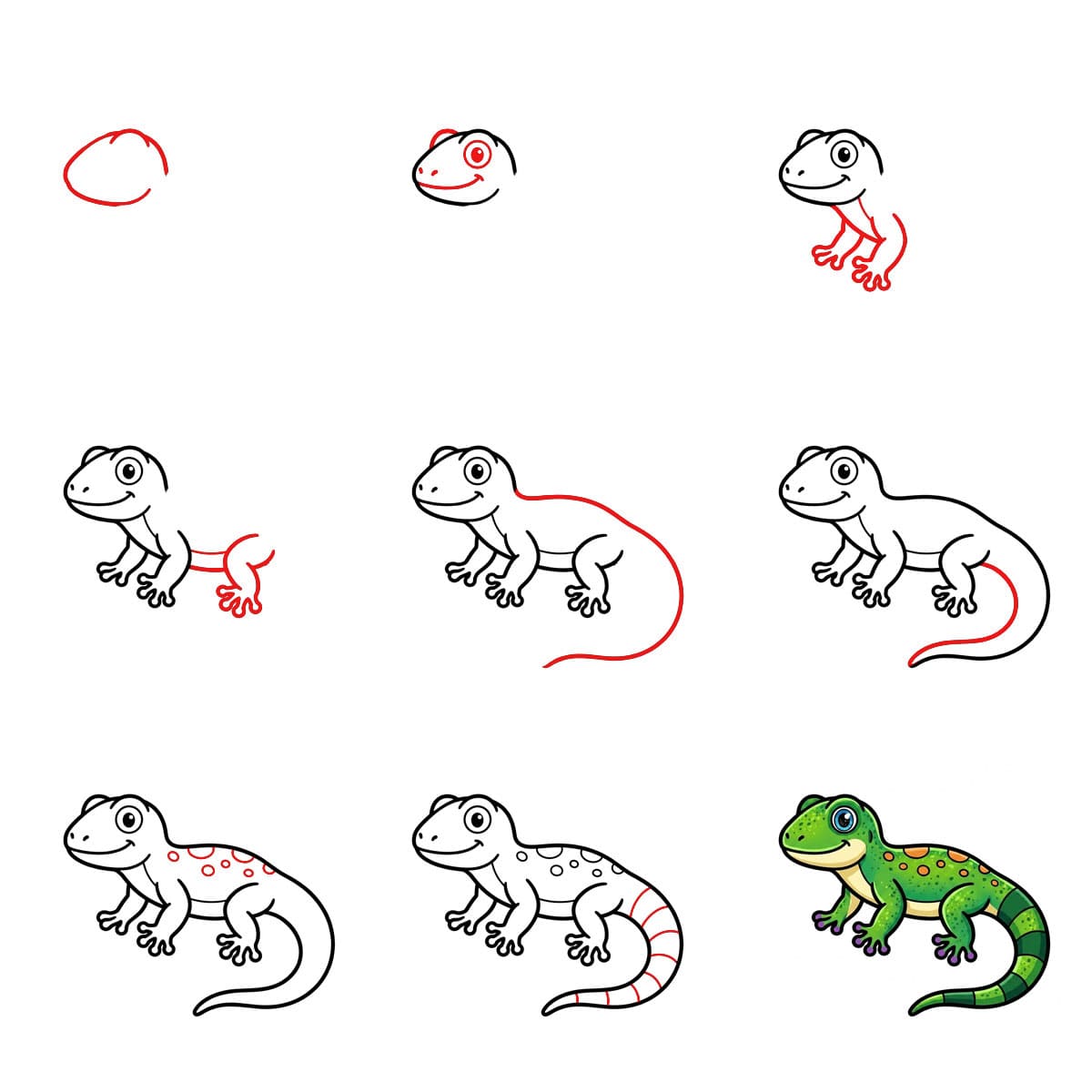Dibujos de Geco con manchas