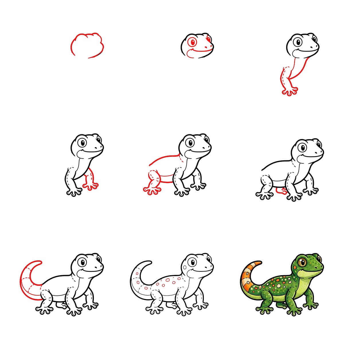 Dibujos de Geco pequeño
