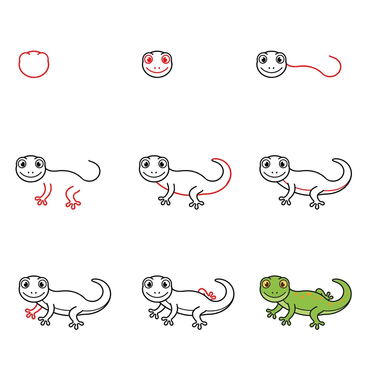 Dibujos de Geco realista