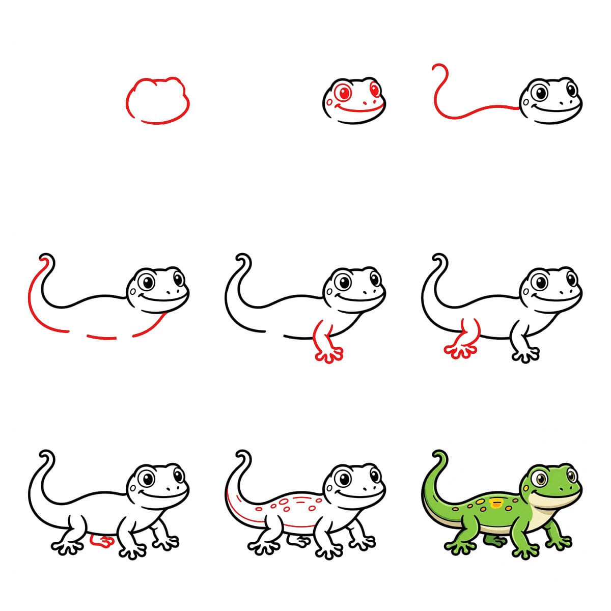 Dibujos de Geco tropical