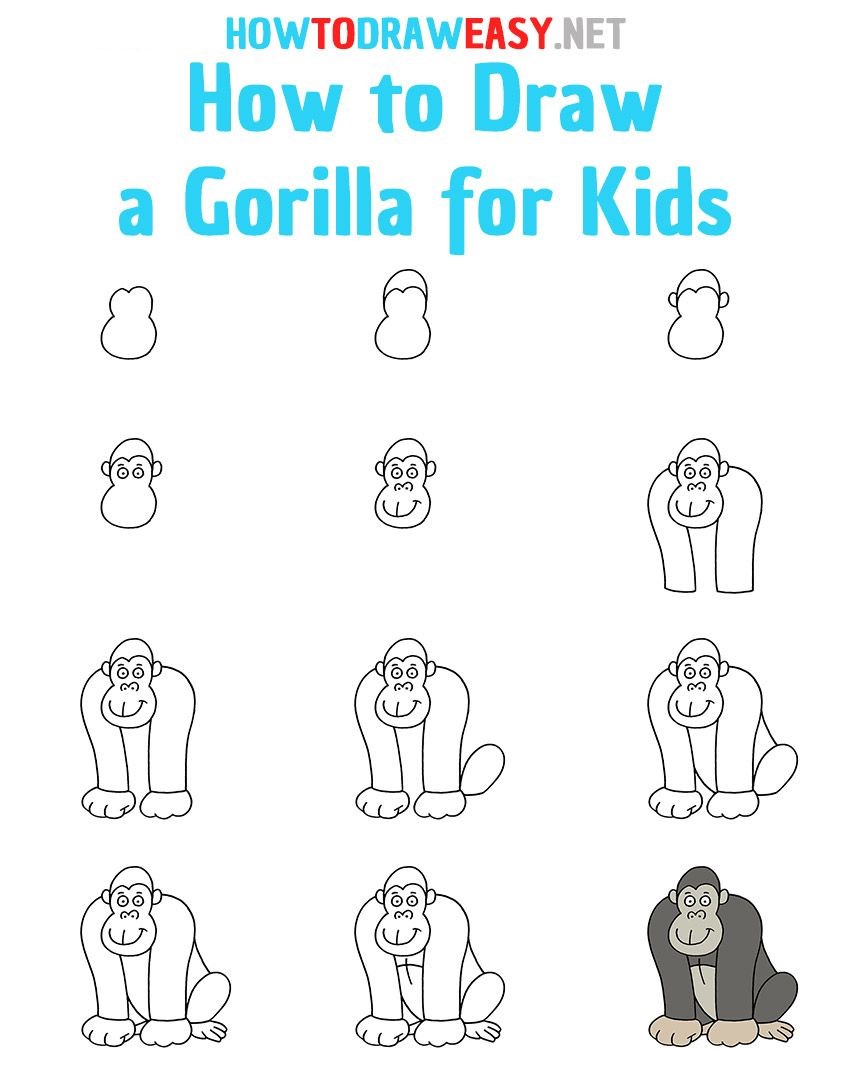 Dibujos de Gorila gigante