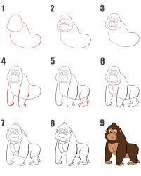 Dibujos de Gorilas