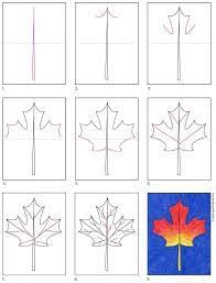 Dibujos de Hoja de arce fácil
