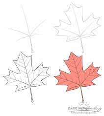 Dibujos de Hoja de arce roja
