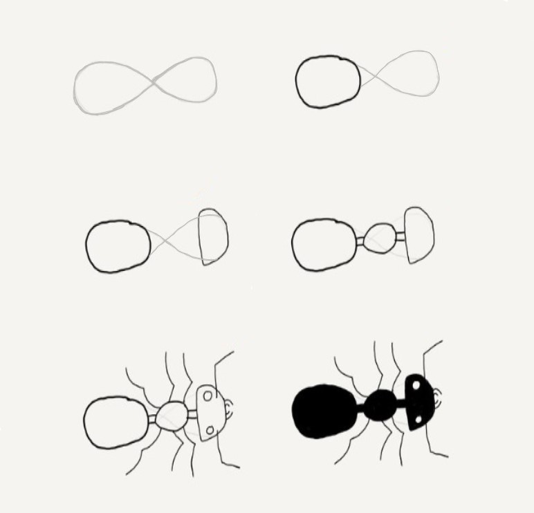 Dibujos de Hormiga amigable